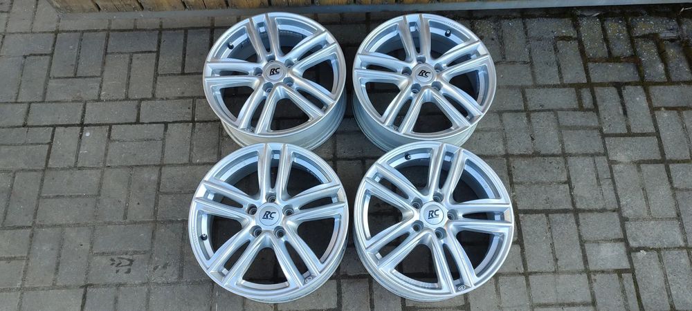 FELGI ALUMINIOWE 5x112 fi 57.1 RC DESINGN 6.5Jx17 CALI ET 39 VW SEAT AUDI SKODA 4 SZTUKI KOMPLET