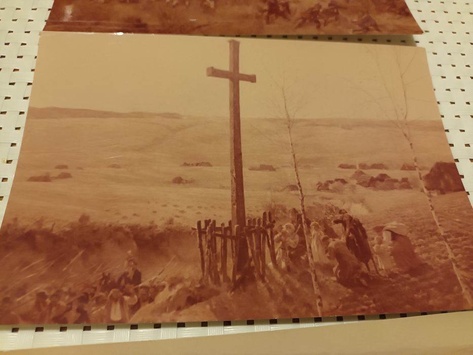 Pocztówki Panorama Racławicka 3 szt  1985