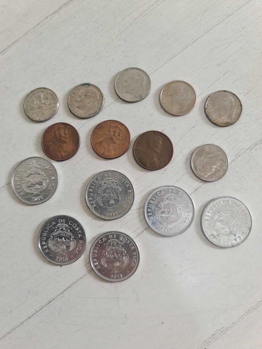 Conjunto Coleção Lote de Moedas Estrangeiras Coins Collection Foreign Countries Set Pack