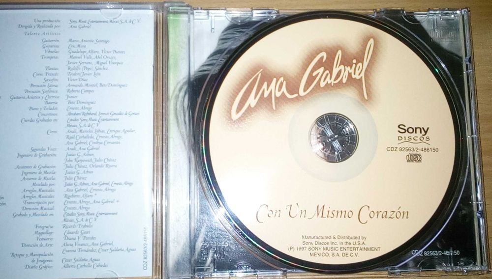 Ana Gabriel ‎– Con un mismo corazón (мексиканская музыка)