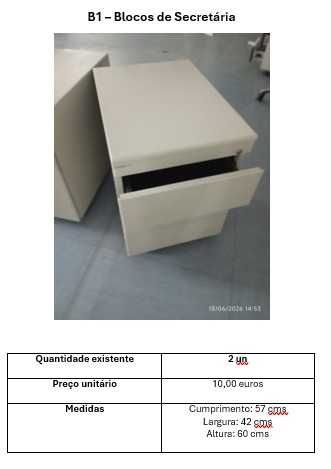 Secretárias escritório usadas