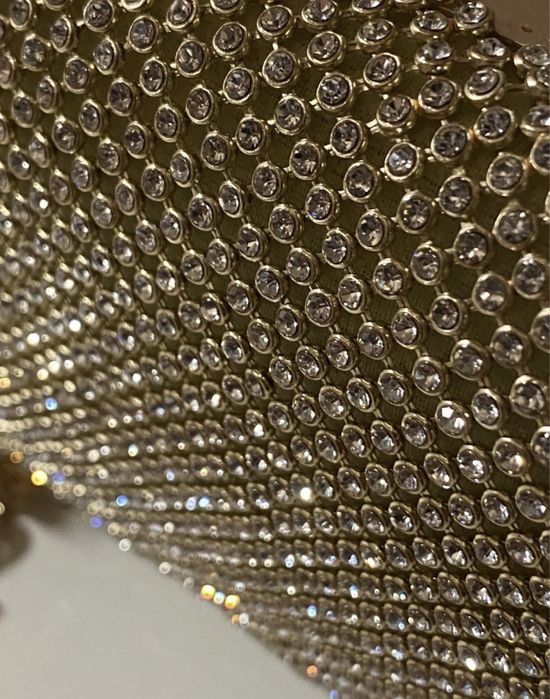 Bolsa /Pochete dourada brilhante