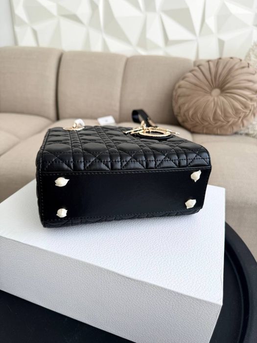 Torebka Dior lady black gold