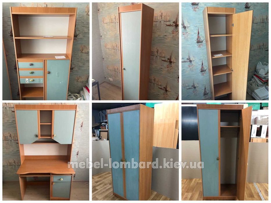 Набор мебели (4 предмета) "Бук-бирюза" бу