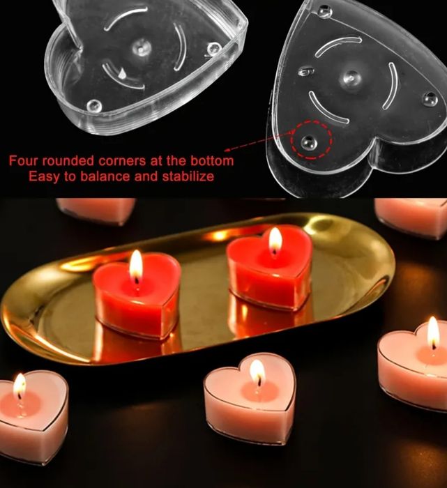 Pote coraçao para velas