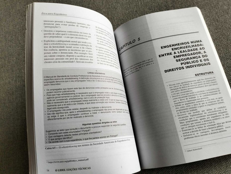 Livro "Ética para Engenheiros"