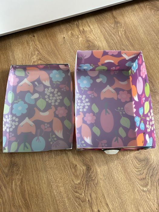 Pudełko w liski do przechowywania dla dzieci