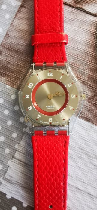 Relógio Swatch Slim,é relógio vintage para colecionadoresnovo praticam