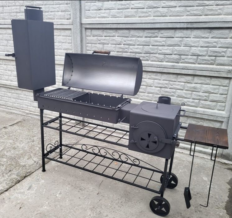 5мм! Від Виробника! Мангал Барбекю Коптильня з пічкою