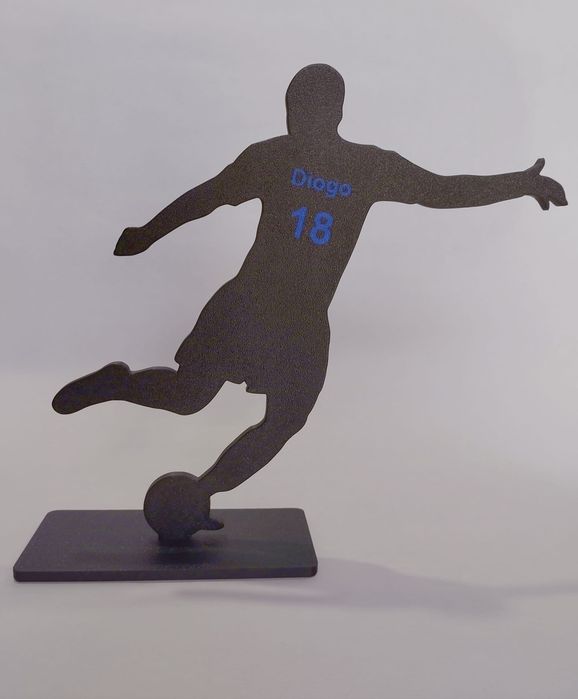 Placa Jogador de Futebol personalizada