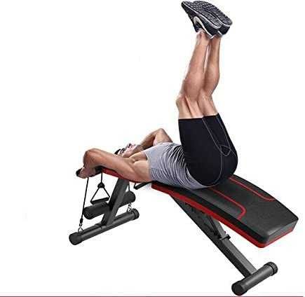 Banco de musculação dobrável, 113 x 50 x 130 cm, peso máx: 250 Kg