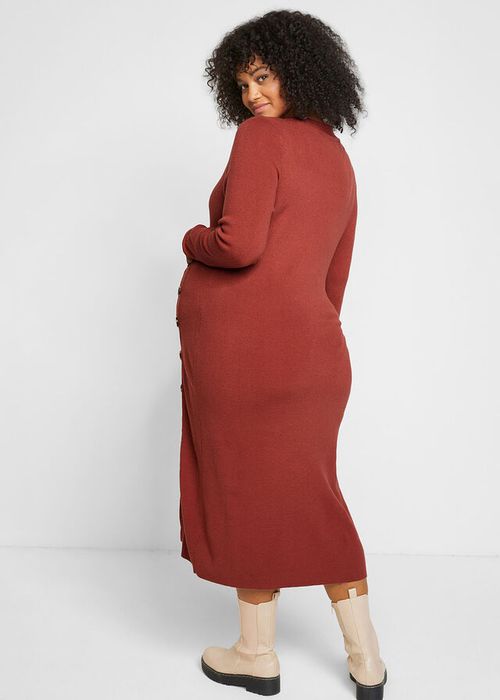 B.P.C dzianinowa ruda ciążowa sukienka r.40/42