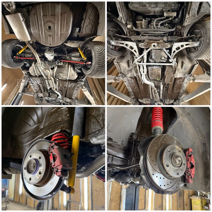 Naprawa wyrwanych mocowań zawieszenia wozka sanek BMW E36 E46 i innych