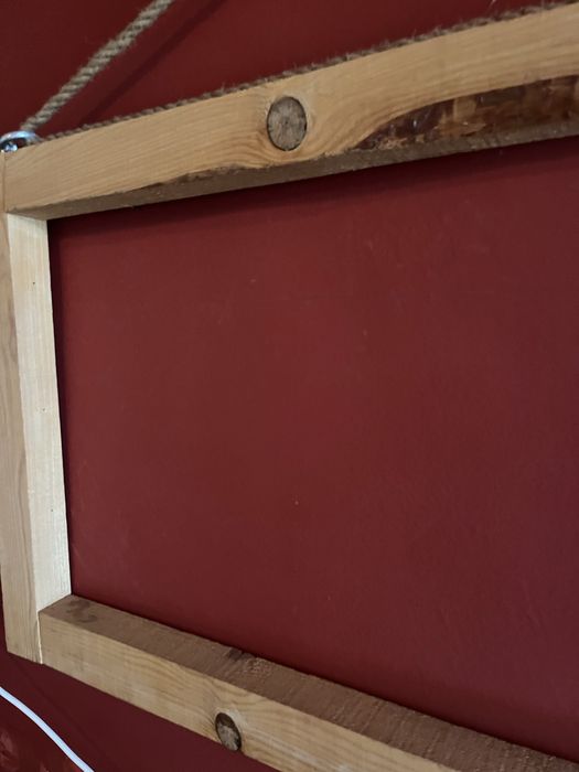 Moldura rustica de parede madeira