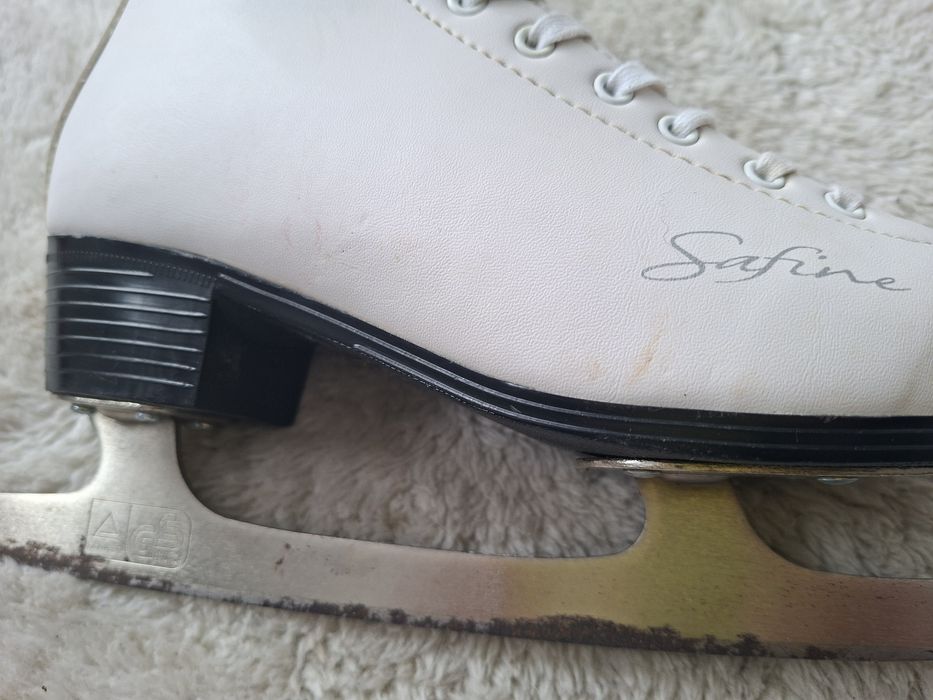 Łyżwy damskie 38 białe