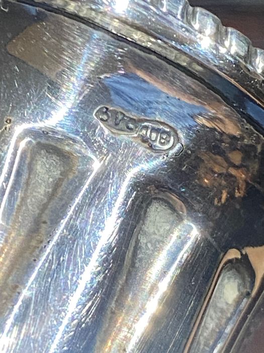 Castiçais Arte Déco Anos 20 Prata Contrastada 31 cm