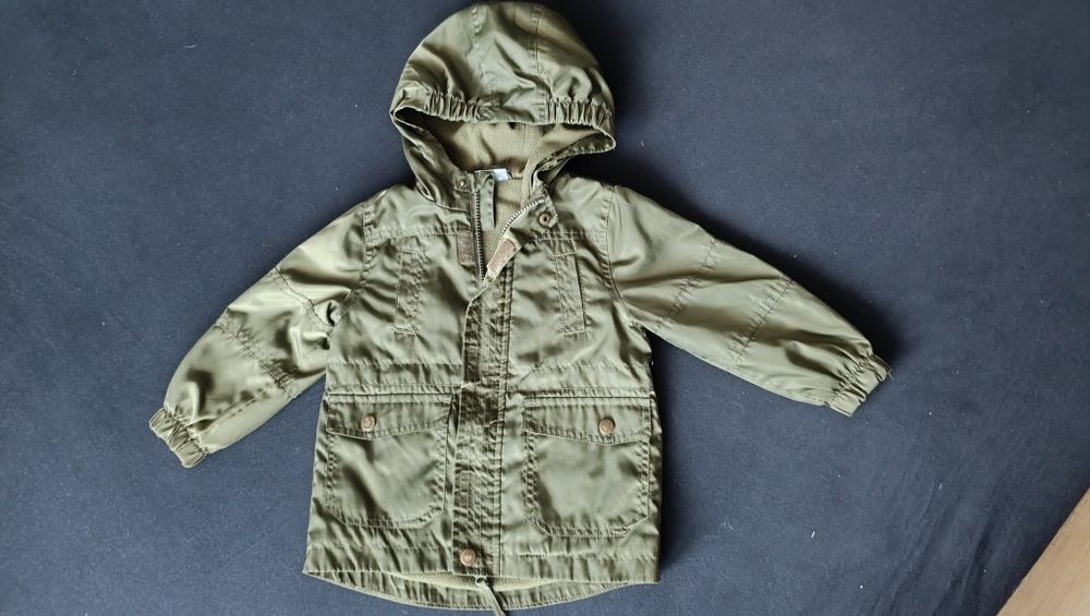 Wiosenna chłopięca kurtka 92 na polarku