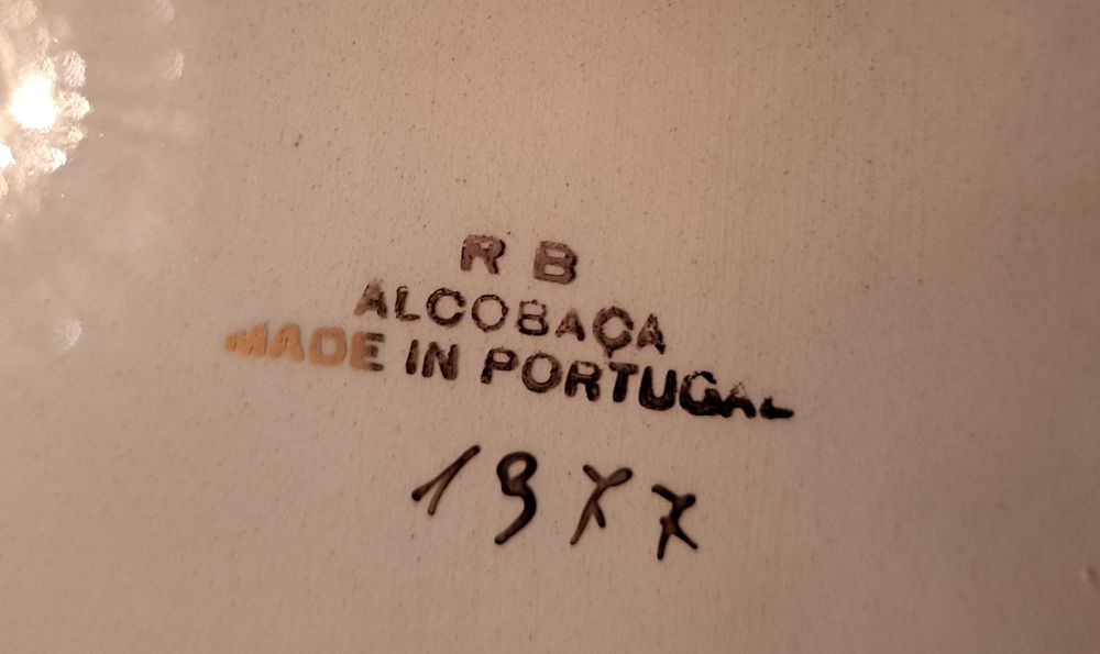 Terrina e travessa loiça cerâmica de Alcobaça