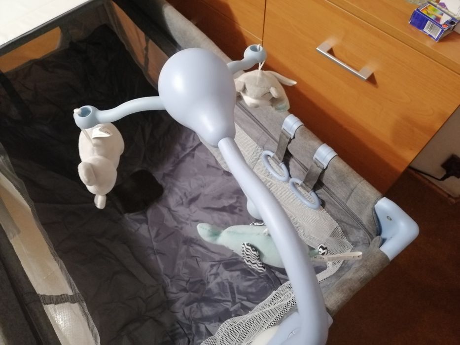 Łóżeczko turystyczne kinderkraft Joy 3w1  z akcesoriami