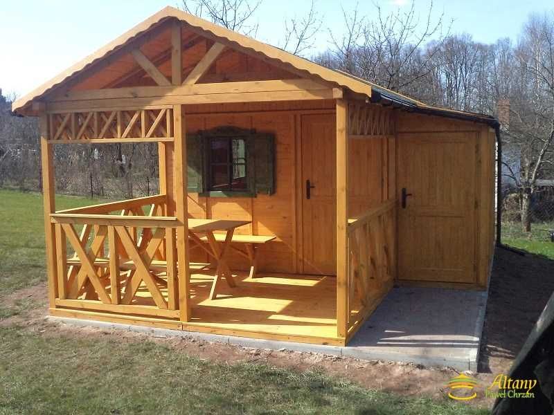 DOMEK MICHAŚ 3x5,25 z przybudówką Impregnowany+Podłoga Taras Producent