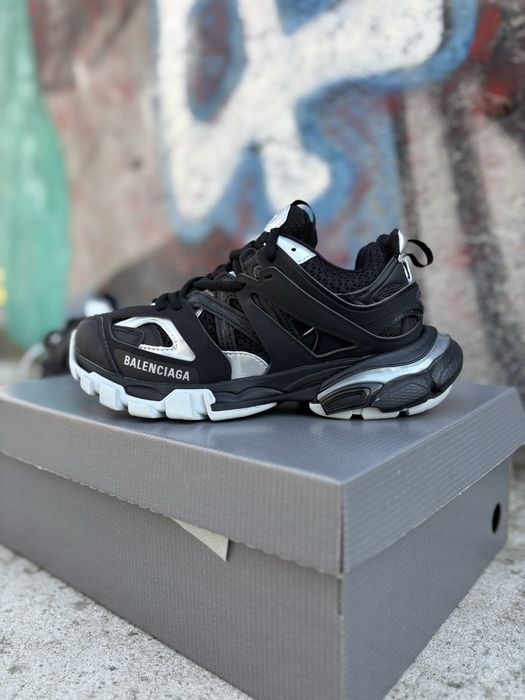 Жіночі кросівки  Balenciaga Track Trail Laces Grey Pink Black White