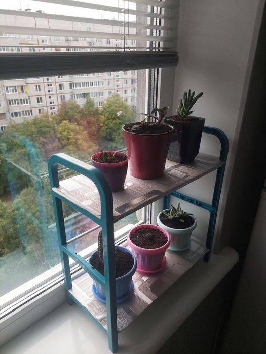 Підставка полиця для взуття в передпокій 3-х ярусна пластик + метал