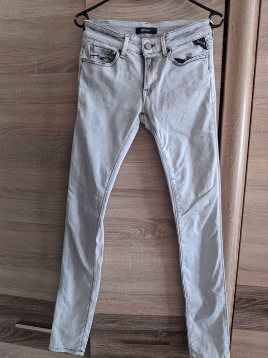 Spodnie damskie jeansowe szare rozmiar XS 25/32