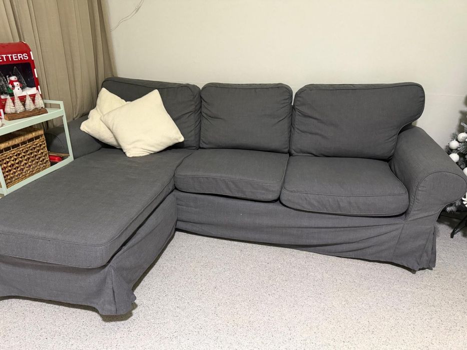 Sofa ikea cinza em otimo estado