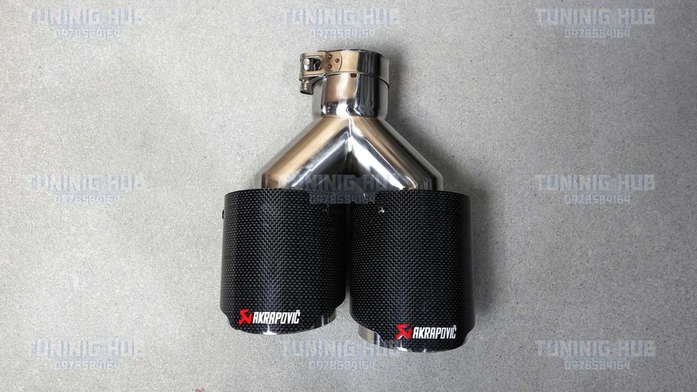 насадки на вихлопні труби Akrapovic глушник карбон BMW Audi Mercedes