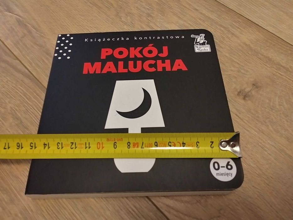 Książka książeczka dla dziecka Pokój malucha czarno-biała kapita nauka
