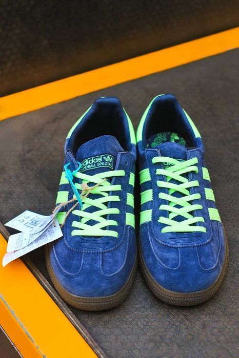 Мужские кроссовки Adidas Spezial Blue/Green. Размеры 40-45