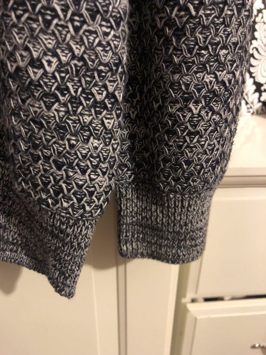 Sweter męski Reserved S/46 , ciepły z golfem granat