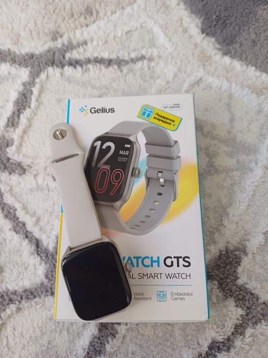 Смарт-годинник Gelius Amazwatch GTS (GP-SW012) Silver — Стан 10/10