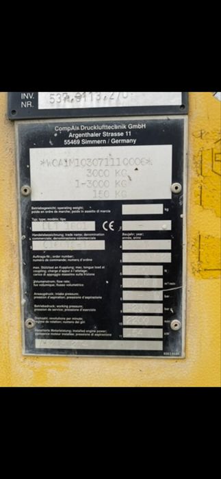 Kompresor compair sprezarka C160 TS12 CompAir