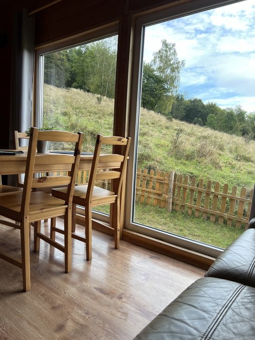 Domek całoroczny Bieszczady  ogrodzony kominek, altana, grill