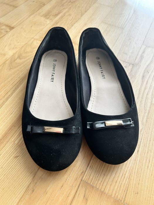 Czarne damskie baleriny Jenny Fairy