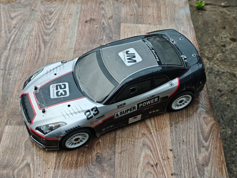 Zestaw Model RC Himoto HPI onroad 1:10 + dużo części zamiennych rc