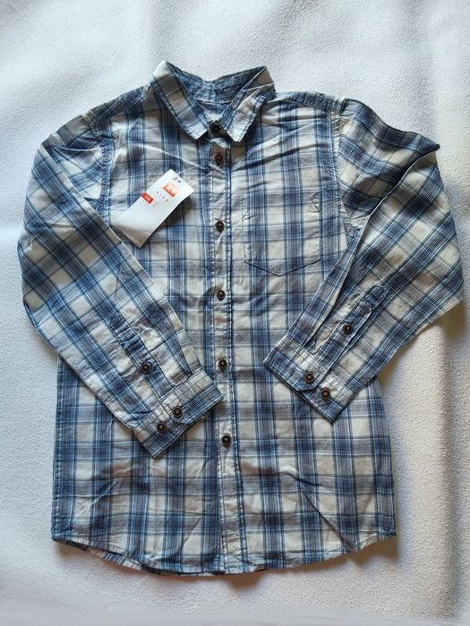 Camisa Nova em xadrez - 7/8 anos