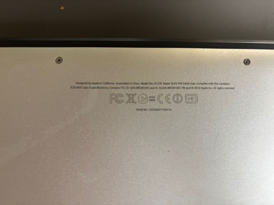 MacBook Pro 13 mid 2010 (A1278)