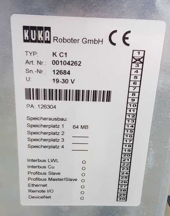 Robot przemysłowy KUKA KR 15/2 KR15-2 01r sterownik szafa sterownicza