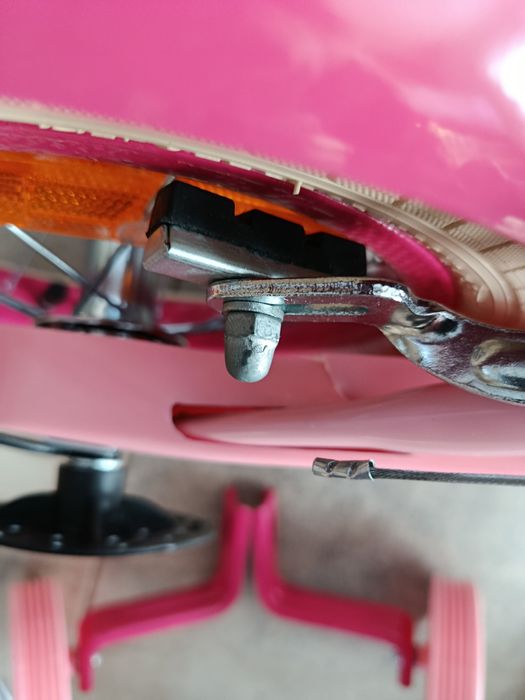 Rower dziecięcy, rowerek 12 cali dla dziewczynki z koszykiem, różowy