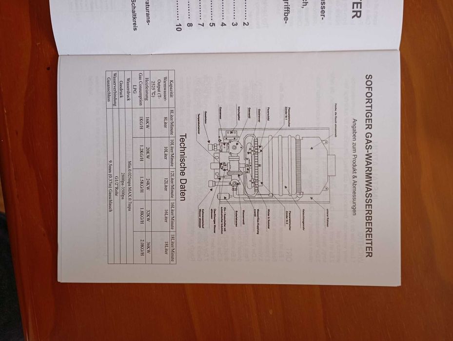 INSTALAÇÃO Esquentador GLP 10L Novíssimo  Automático Gás botija.