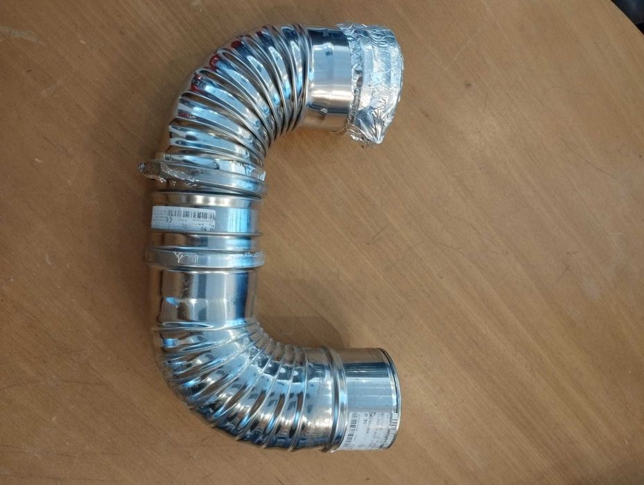 Curva 90º INOX Diametro 80 frisada