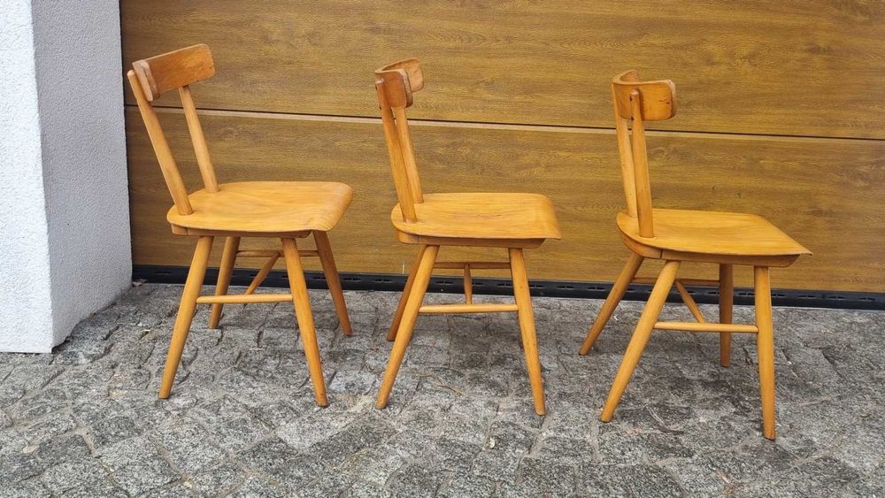 Krzesło kuchenne TON Design PRL lata 60 Czechosłowacja