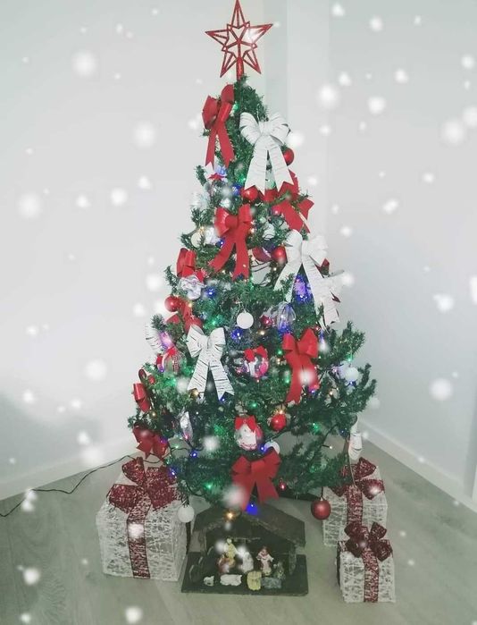 Árvore de natal usada