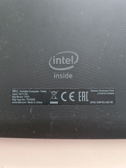 Tablet Dell Venue 8 Pro 3845