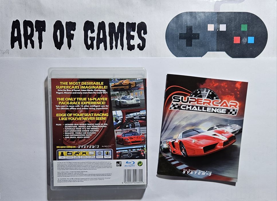 Supercar Challange Komplet 3xA Ps3 Playstation 3 Super Car