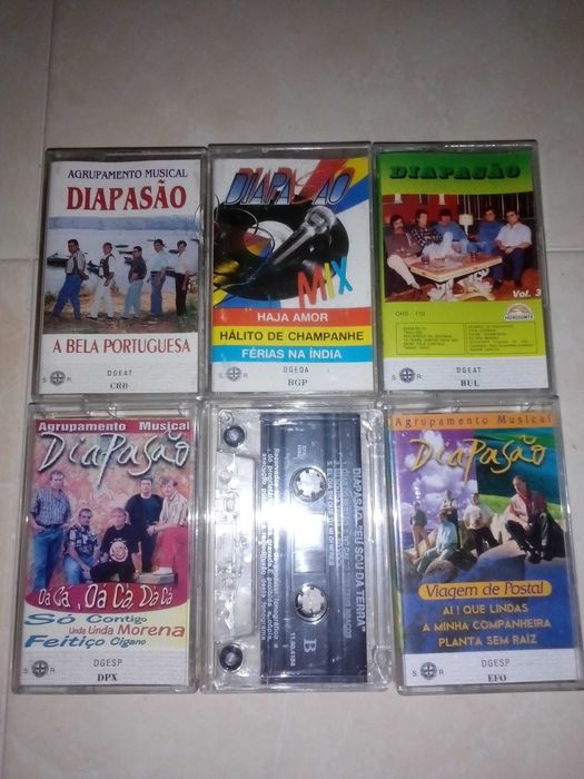 cassetes de musica de Monica Sintra e Diapasão