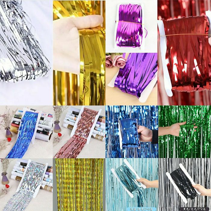 Шторка из  фольги на фотозону