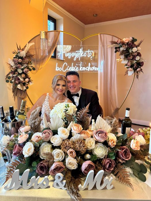 Sprzedam dekoracje ślubne - kwiaty w stylu boho